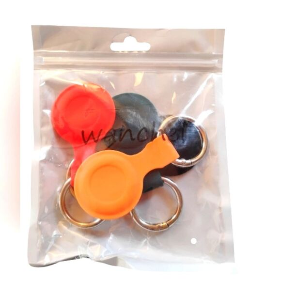 Air Tag Holder with Keychain AirTag case with Keychain Set of 4 NWT - Picture 1 of 9